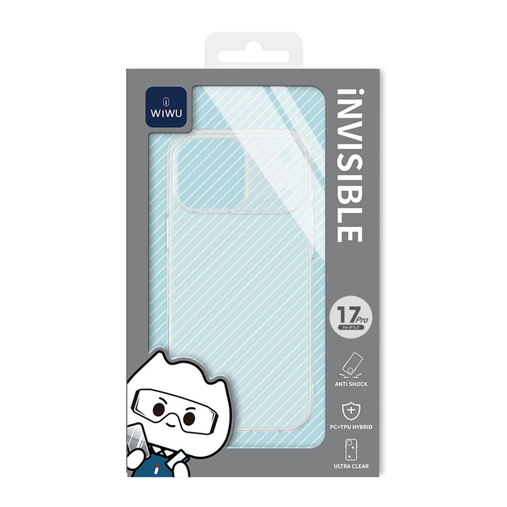 Wiwu YXK-206 iPhone 17 Pro Max Invisible Sert PC Telefon Kılıfı Wiwu YXK-206 iPhone 17 Pro Max Invisible Sert PC Telefon Kılıfı